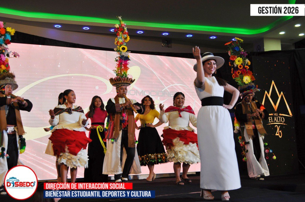 El Ballet Folklórico de la UPEA brilló en la gala final del Miss El Alto 2026