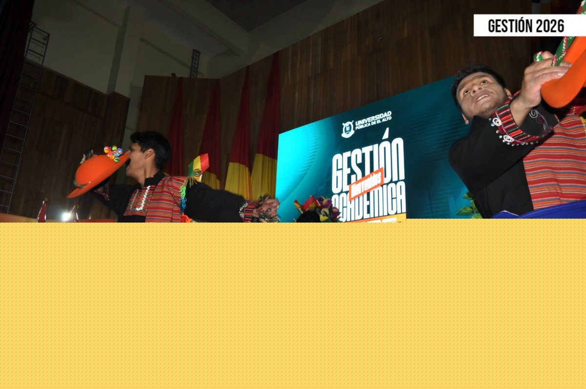 Ballet Folklórico de la Universidad Pública de El Alto presente en la Inauguración de la Gestión Académica 2026