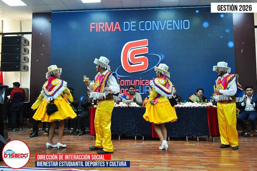 El Ballet Folklórico de la UPEA brilla en la firma de convenio interinstitucional