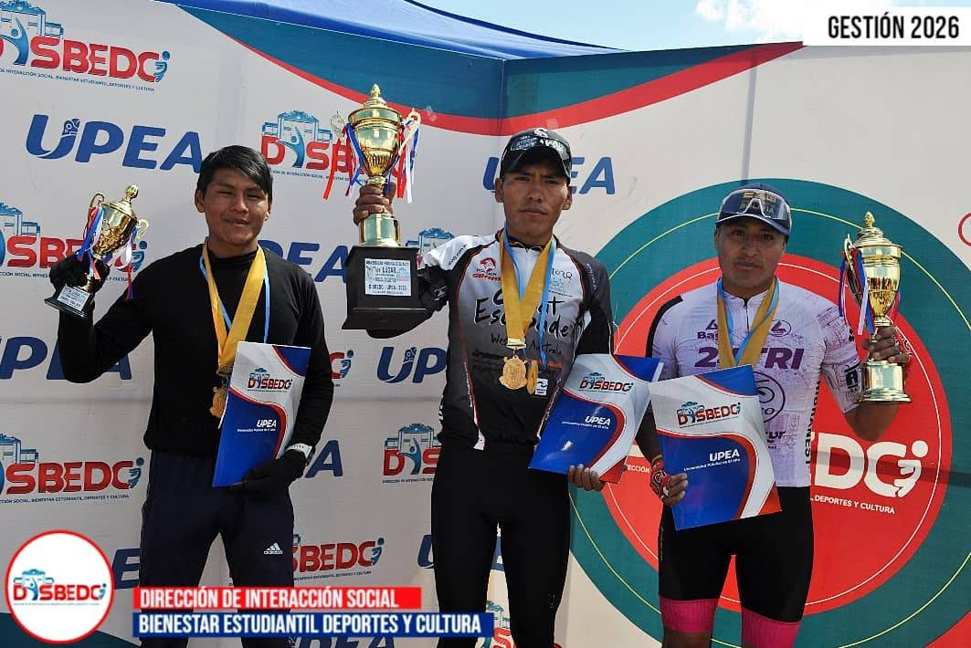 De esta manera se reconoció a los ganadores de la categoría masculina en la Gran Rodada Ciclística “Deportistas de Altura” 2026