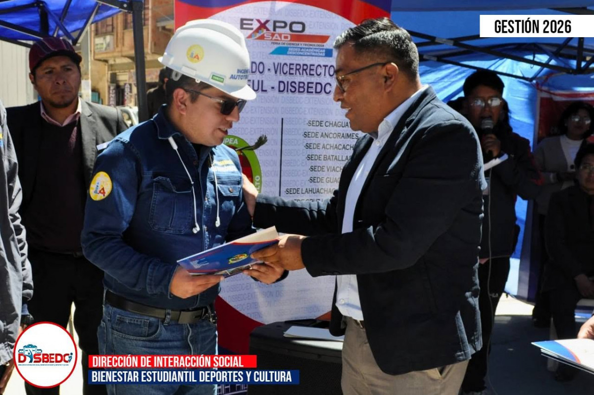 Premiación al 3er Lugar de la EXPO-SAD 2026 en las sedes de Viacha y Guaqui