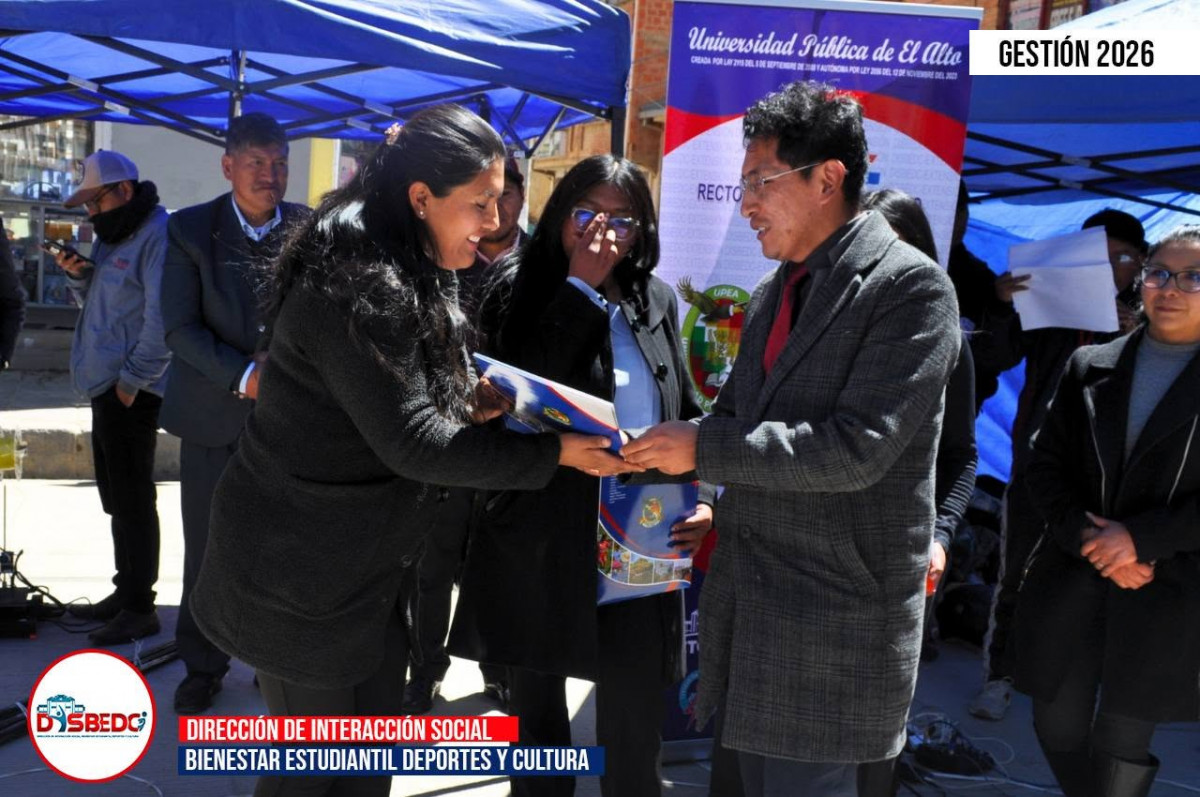 Premiación al 2do Lugar de la EXPO-SAD 2026 en las sedes de Viacha y Guaqui