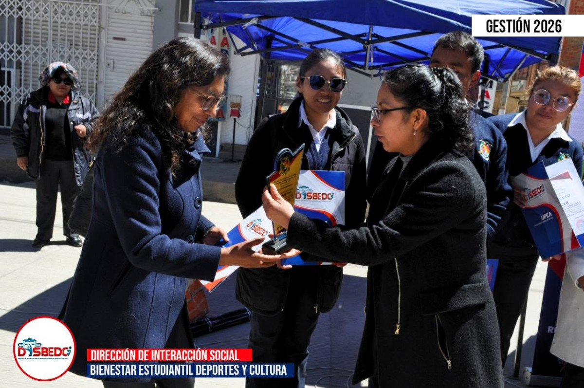 Premiación al 1er Lugar de la EXPO-SAD 2026 en las sedes de Viacha y Guaqui