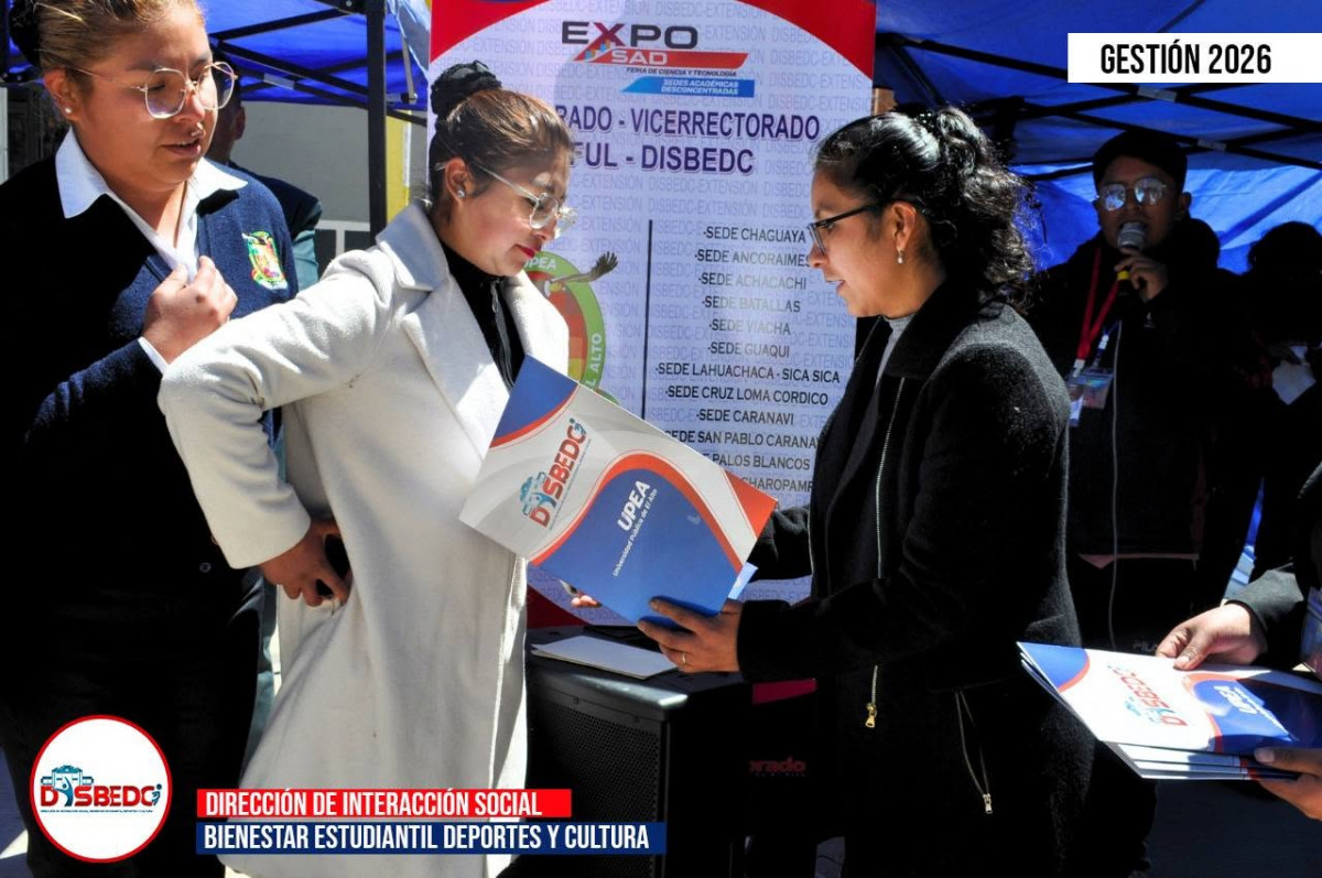 Premiación al 1er Lugar de la EXPO-SAD 2026 en las sedes de Viacha y Guaqui