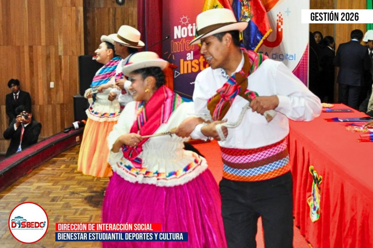 El Ballet Folklórico de la UPEA engalana la Sesión de Honor por los 26 años de la Universidad