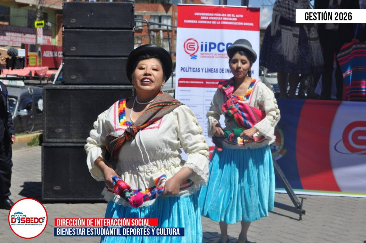 Ballet Folklórico de la UPEA presenta la danza Moseñada en la XI Feria Científica de Comunicación Social