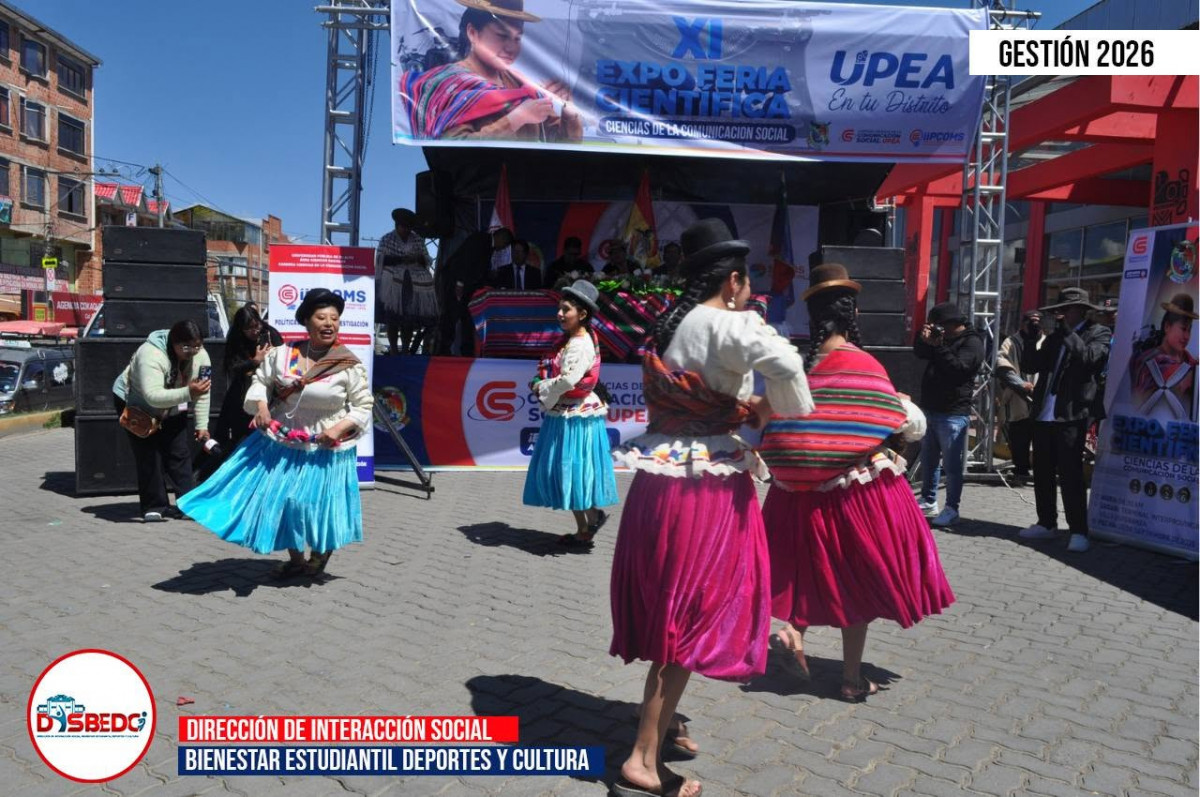 Ballet Folklórico de la UPEA presenta la danza Moseñada en la XI Feria Científica de Comunicación Social