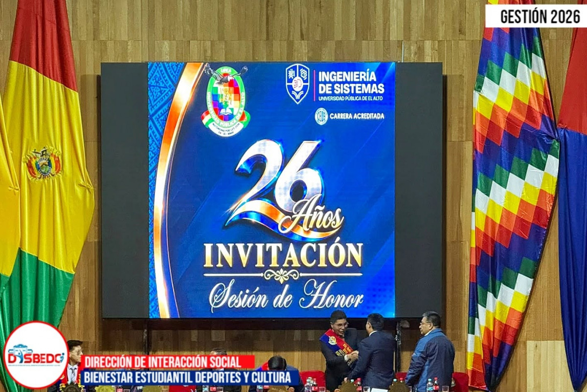 Ballet Folclórico UPEA engalanó la Sesión de Honor por el XXVI aniversario de Ingeniería de Sistemas