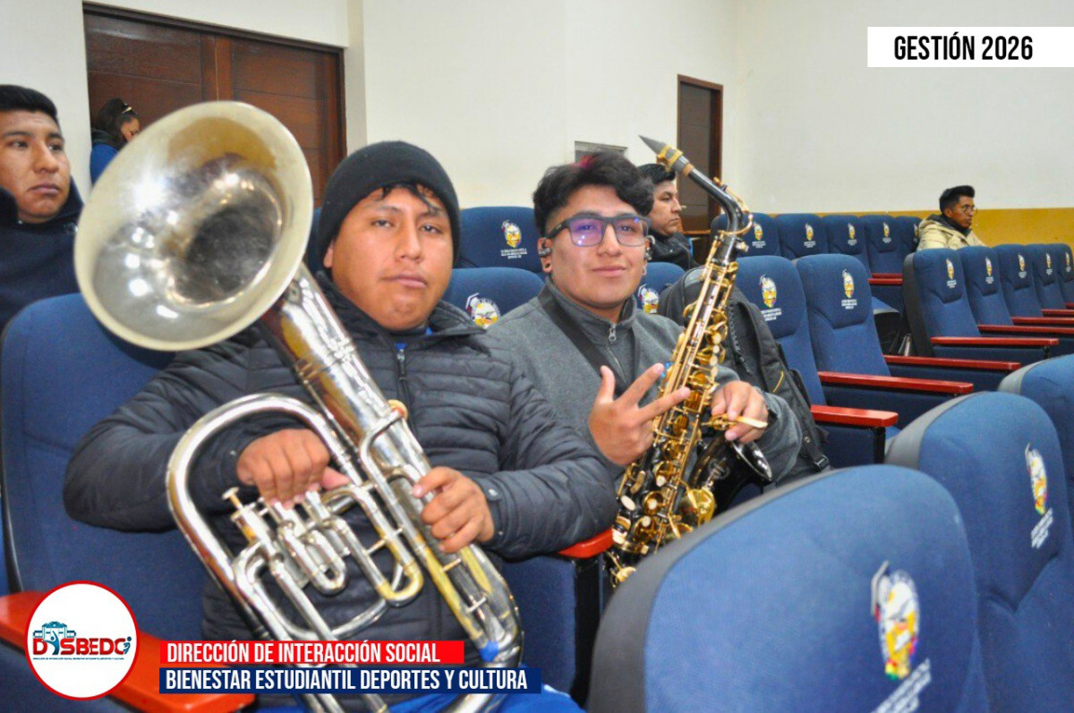 Jóvenes talentos participan en la audición de la Banda de la UPEA 2026