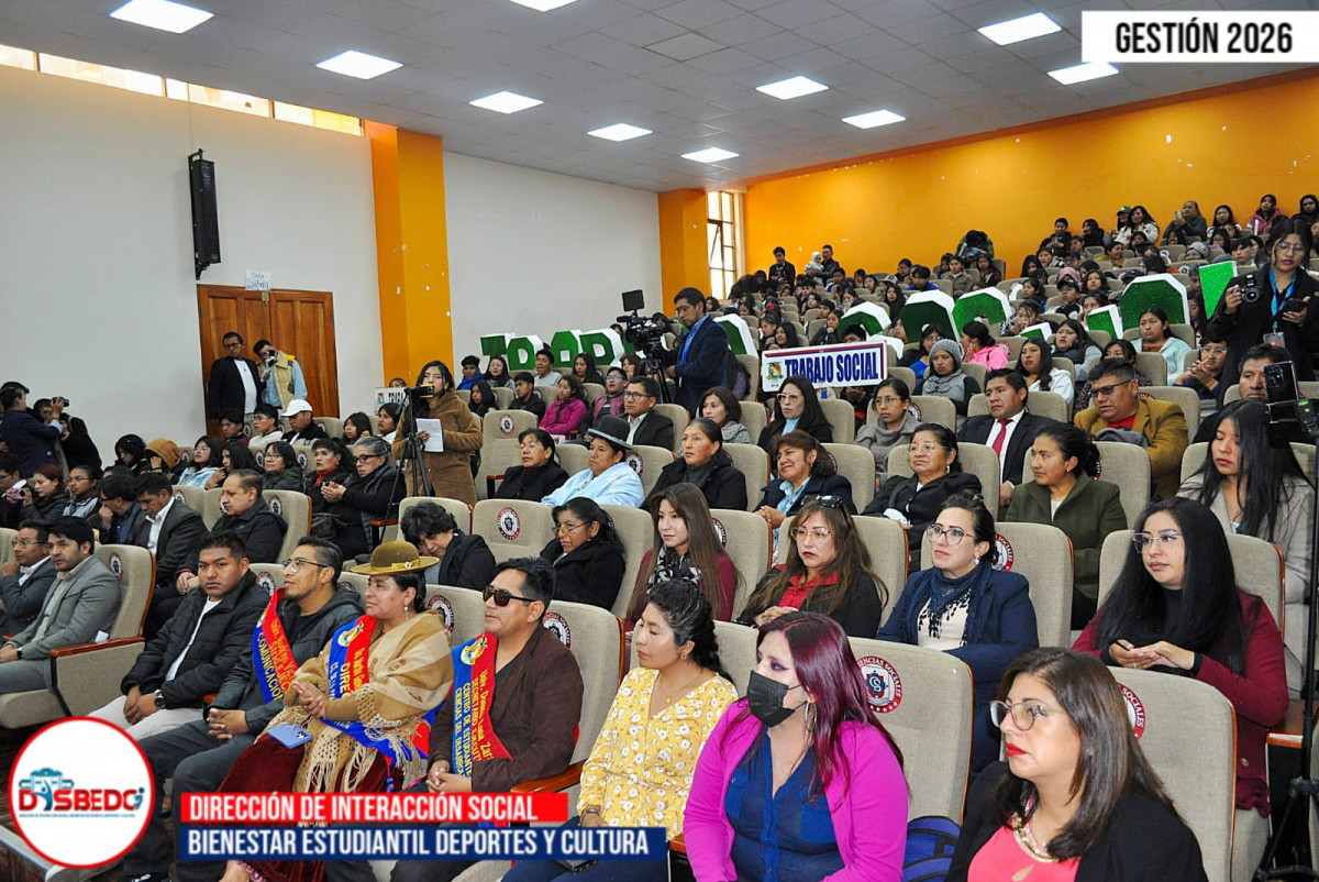 El ballet folklórico de DISBEDC–Cultura destaca en la inauguración del año académico de Trabajo Social de la UPEA