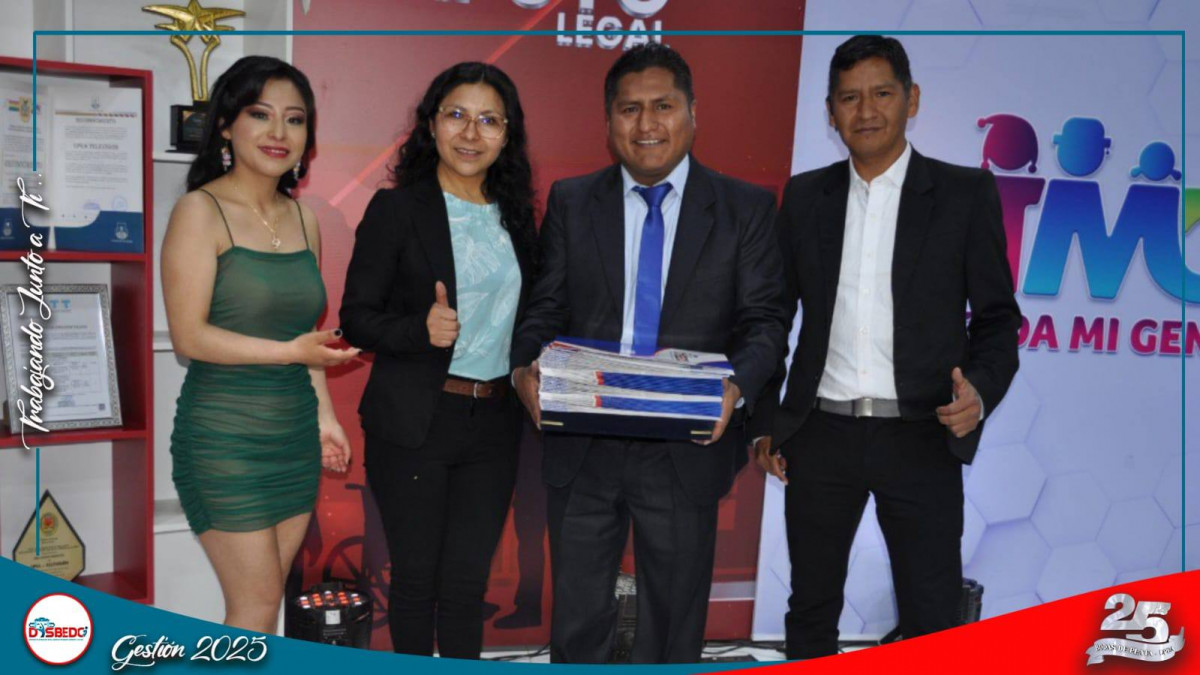 DISBEDC felicita al equipo de UPEA Televisión en su 8º Aniversario